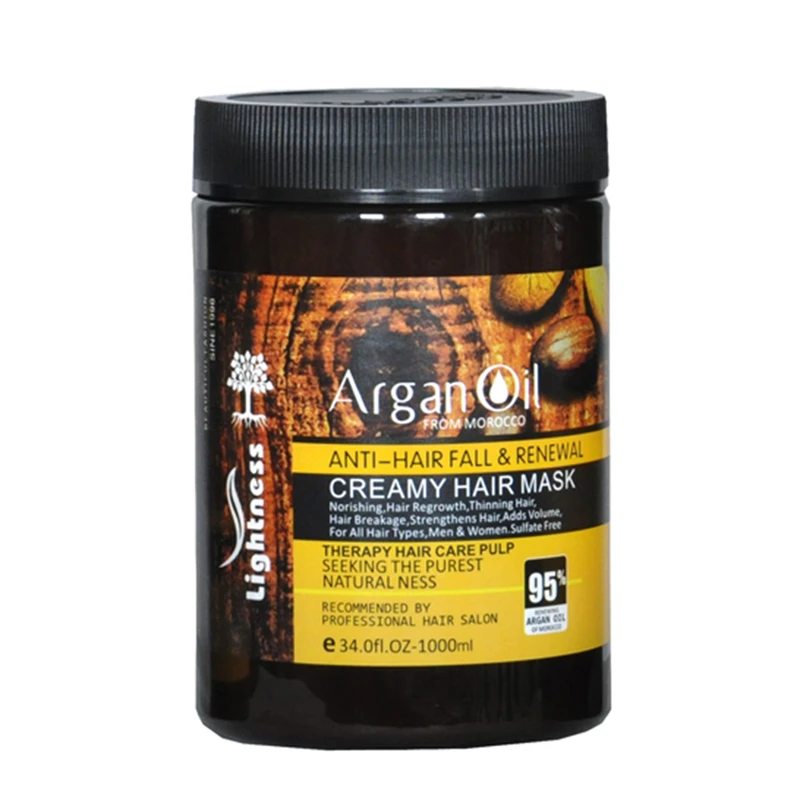 ماسک مو لایتنس Argan oil  مکسپی حجم 1000 میلی‌لیتر