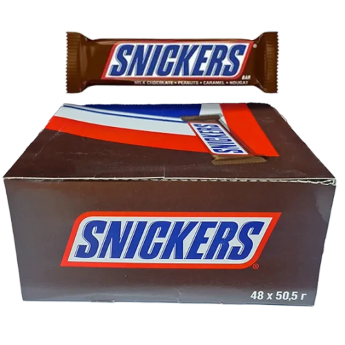 شکلات اسنیکرز 50 گرمی (SNICKERS) - عمده بسته 48 عددی