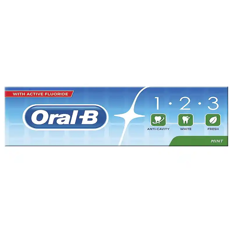 خمیر دندان اورال-بی Oral‑B 1‑2‑3اصل| سفیدکننده و ضدپوسیدگی