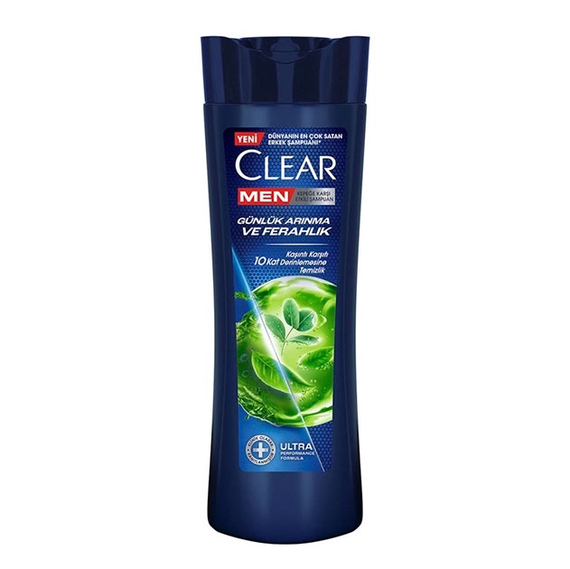 شامپو ضدشوره مردانه کلیر Clear مدل Gunluk Arinma Ve Ferahlik عصاره سدر و اکالیپتوس 350 میل