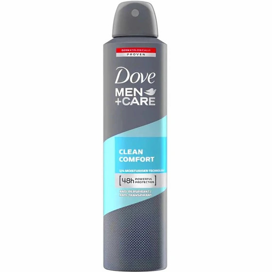 اسپري ضد تعريق مردانه 48 ساعته 250 میل داو مدل Clean Comfort