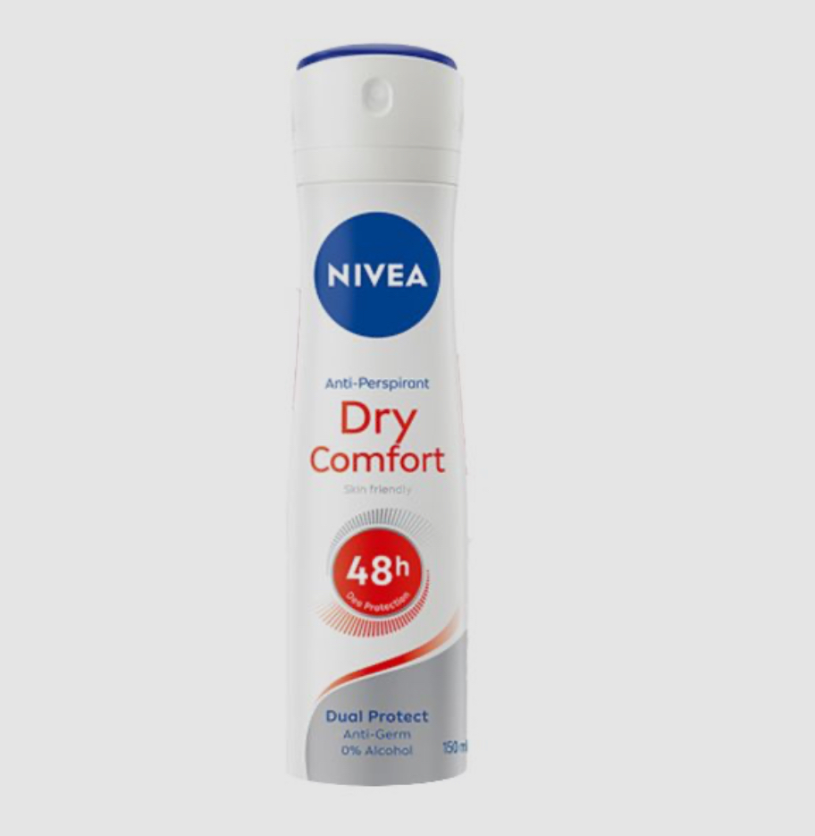 اسپری ضد تعریق زنانه مدل  dry comfortحجم ۱۵۰ میلی لیتر